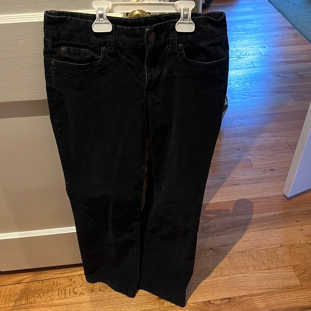 J Crew Black Corduroy Pants